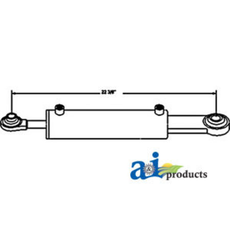 A & I PRODUCTS Hydraulic Top Link Cylinder (Cat I Rod/Cat II Base) (3" Bore) 31" x4" x4" A-TLH004